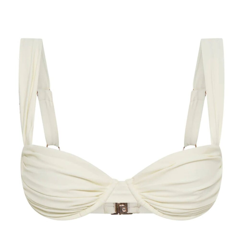 Vacay Swimwear Rhodes Top Ivory NWOT